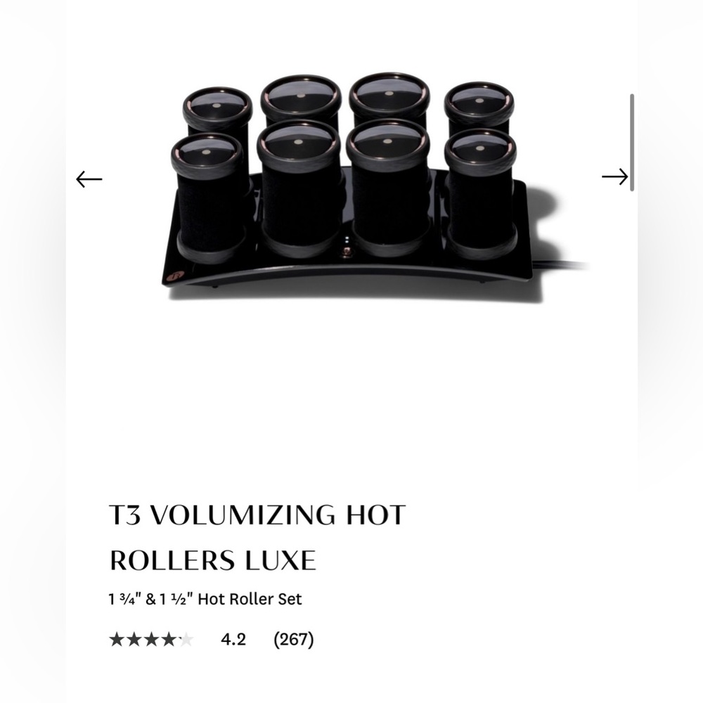 T3 VOLUMIZING HOT ROLLERS LUXE
1 ¾" & 1 ½" Hot Roller Set! Brand New!